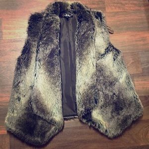 Faux fur vest